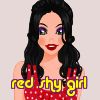 red shy girl
